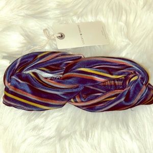 Lucky Brand striped twist headband SOFT Nwt